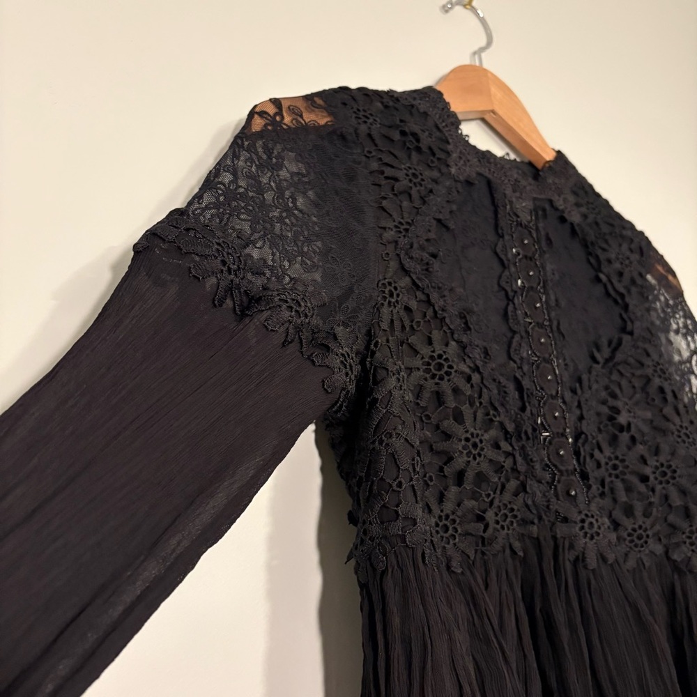 Free People Lou Lou Babydoll Dress #GothChic - Picture 6 of 16